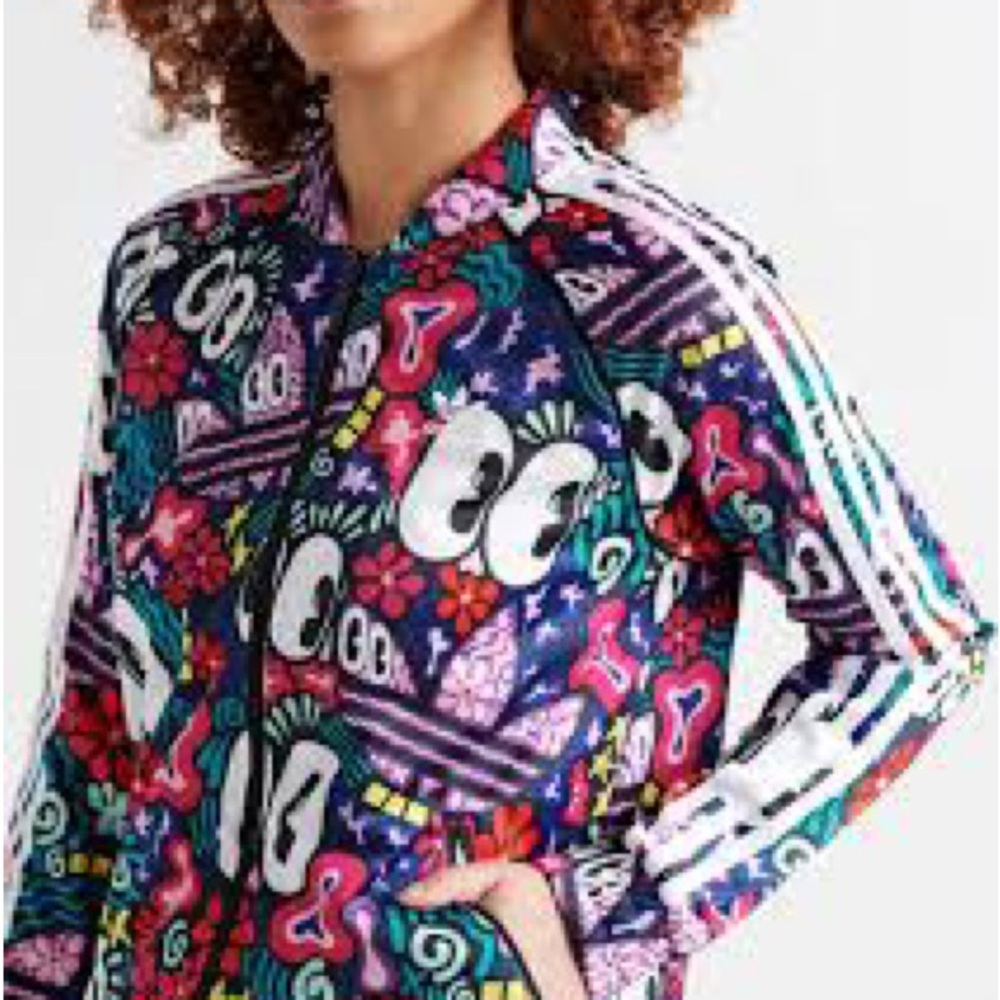 Adidas jacket Hattie Stewart superstar SST Track jacket women’s XS Colorful